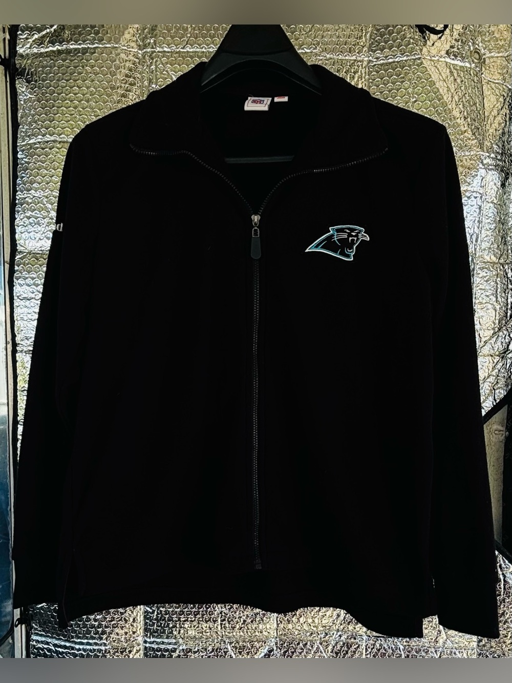 NFL Carolina Panthers Mens Fleece Zip Sweater Jacket